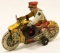 Marx Tin Litho Windup Police Motorcycle w/ Siren