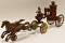 Early Cast Iron Dent Horse Drawn Fire Pumper