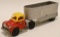 Courtland Tin Litho Windup Truck with Trailer