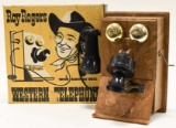 Ideal Roy Rogers Western Telephone w Electric Bell