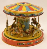 Tin Litho Windup J. Chein Playland Merry Go Round