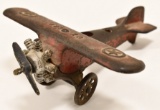 Early Cast Iron AC Williams UX 166 Airplane
