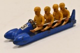 Early German Cast Iron 4-Man Bobsled