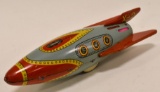 Modern Toys Tin Litho Friction X-2 Space Ship