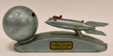 Strato XU-232 Rocket Ship Mechanical Coin Bank