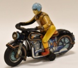 Japan Modern Toys Tin Litho Battery Op. Motorcycle