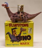 Marx Fred Flintstone On Dino Battery Op.