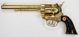 Hubley Gold Plated Cowboy Cap Gun Pistol