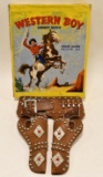 R&S Toy Mfg. Western Boy Cap Gun & Holster Set