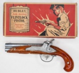 Hubley Double Barreled Flintlock Cap Pistol