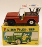 Daiya Tin Litho Friction Military Police Jeep