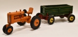 Peter Mar Wood Allis Chalmers Tractor with Wagon