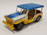 Japan Tin Friction PAN AM Airport Service Jeep