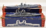 (2) 1:500 Scale Comet Metal Products Battleships