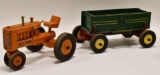 Peter Mar Wood Allis Chalmers Tractor with Wagon