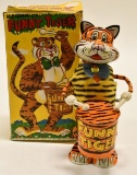 Marx Tin Windup Drumming Funny Tiger