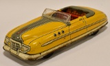 Marx Tin Litho Windup Yellow Roadster Convertible