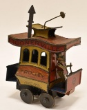German Nifty Tin Windup Toonerville Trolley