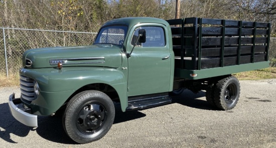 Restored 1949 Ford F-4 Stake Bed Truck