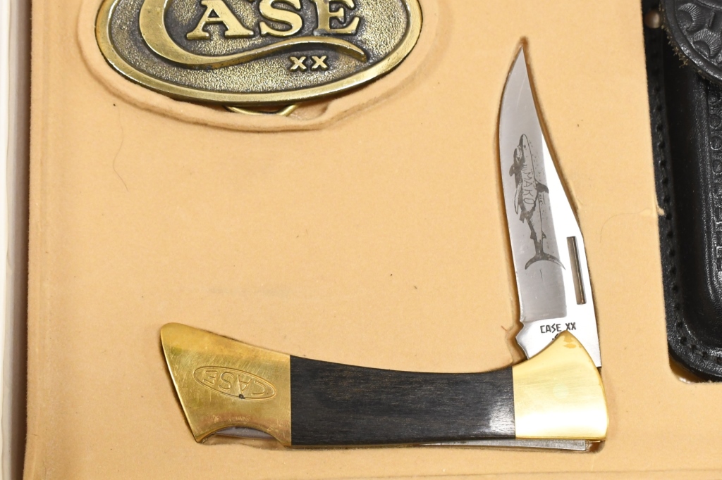 1989 Case XX P158 Mako Shark Folding Knife Set | Proxibid