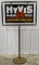 Vintage DSP Hyvis Motor Oils Curb Sign w/ Base