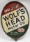Vintage DST Wolf's Head Motor Oil Curb Sign