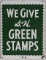Vintage DSP S&H Green Stamps Advertising Sign