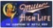 Early Miller High Life Beer Glass Countertop Sign