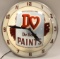 Vintage DeHart Paints Double Bubble Lighted Clock