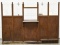 Antique Bank Teller's Station Wooden Counter