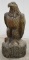 Large Hand Carved Wooden Eagle Statue