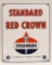 SSP Standard Oil Red Crown Gas Pump Plate Sign