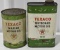 (2) Vintage Texaco Outboard Motor Oil 1Quart Cans