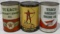 (3) Vintage Aircraft Motor Oil 1 Quart Full Cans