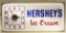 Vintage Hershey's Ice Cream Lighted Adv Clock