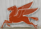 8ft Vintage SSP Mobil Cookie Cutter Pegasus Sign