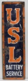 SSP Vintage 5ft  USL Battery Service Vertical Sign