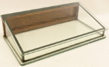 Antique Glass / Oak Countertop Store Display Case