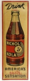 Vintage SST Nichol Kola Embossed Advertising Sign