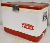 Vintage Coca-Cola Fishtail Adv Cooler By Coleman