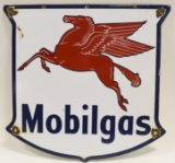 SSP Mobilgas Service Station Gas Pump Plate Sign
