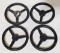 Lot Of (4) Plastic Pedal Tractor Steering Wheels