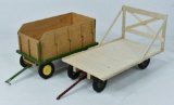 Custom 1/16 John Deere Wagon & IH Hay Wagon