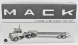 1/34 First Gear R-Model Mack Truck w/ Lowboy