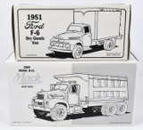 1/34 First Gear Mack Dump Truck & Ford Box Truck