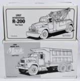 1/34 First Gear Mack Dump Truck & IH Wrecker