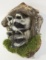 Raccoons Taxidermy Head Mount With Drift Wood