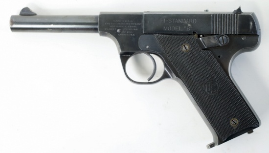 Hi-Standard Model "B" .22 LR Semi-Automatic Pistol