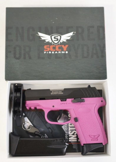 Pink SCCY CPX-2 9mm Semi-Auto Pistol NIB
