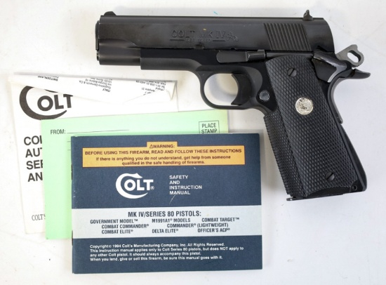 Colt MK IV Series 80 Commander .45 ACP Pistol